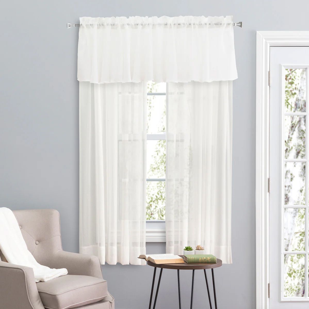 Layering window treatments